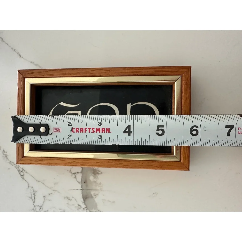 Small Wooden Framed God is in Control